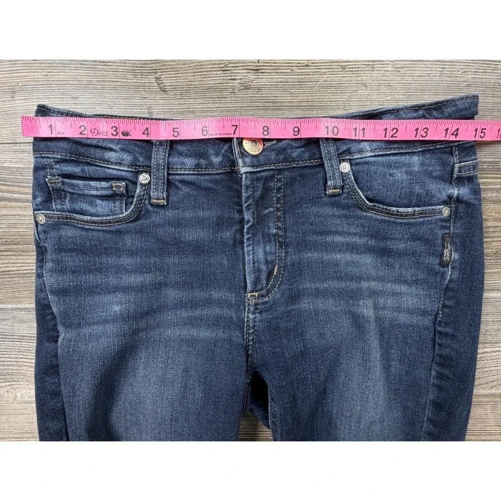 Silver Jeans Co Elyse Skinny Crop Medium Wash Jeans W27 L26 Fits 29x26